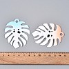 Spray Painted Alloy Big Pendants PALLOY-T092-79M-4