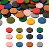 Craftdady 120Pcs 12 Colors Painted Natural Wood Beads WOOD-CD0001-27-1