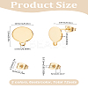 12Pcs 2 Colors 304 Stainless Steel Stud Earring Findings STAS-LP0001-76-2
