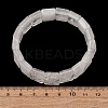 Natural Quartz Crystal Beaded Stretch Bracelets for Unisex G-K303-02O-5