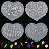 4Pcs 4 Styles Silicone Carved Molds MRMJ-SC0001-47B-1