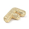 Rack Plating Brass Micro Pave Cubic Zirconia Pendants KK-Q790-01F-G-2