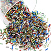 6000Pcs Glass Bugle Beads SEED-ME0001-28-1