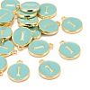 Golden Plated Alloy Enamel Charms X-ENAM-S118-05I-4
