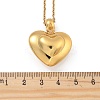 201 Stainless Steel Love Heart Pendant Necklaces for Women NJEW-Z069-01G-02-5