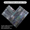 12 Rolls 2 Styles PET Aurora Nail Foils Floral Transfer Paper STIC-SP0001-08-2