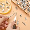 100Pcs 10 Styles Alloy Pendants TIBEP-CJ0002-43-3