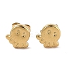 Ion Plating(IP) 304 Stainless Steel Octopus Stud Earrings for Women EJEW-G389-03G-1