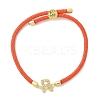 Adjustable Nylon Cord Bracelets X-BJEW-C096-01G-18-4