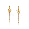 304 Stainless Steel Hoop Dangle Earrings STAS-OY003-65G-1