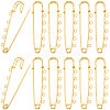 30Pcs Iron Brooch Findings  FIND-SC0020-46G-1