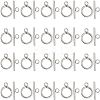 40Pcs 304 Stainless Steel Ring Toggle Clasps STAS-SC0007-42B-1