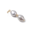 Natural Pearl Pendants PALLOY-JF04903-5