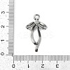 316 Surgical Stainless Steel Micro Pave Cubic Zirconia Pendants STAS-G349-02AS-01-3