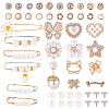 Alloy Safety Pin Brooch AJEW-SP0002-13-6