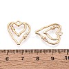 Brass Micro Pave Cubic Zirconia Pendants KK-T073-35G-4