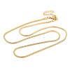 201 Stainless Steel Round Snake Chain Necklaces for Women NJEW-G140-06C-G-1-1