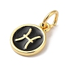 Real 18K Gold Plated Brass Enamel Charms KK-L216-001G-A-3