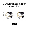 1 Pair Flower Zinc Alloy Clear Cubic Zirconia Stud Earrings EJEW-LP0007-094B-2