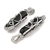 Natural Obsidian Pendants G-K338-28P-02-2