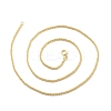 Brass Flower Link Chains Necklace for Women NJEW-P265-12G-3