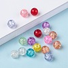 Transparent Crackle Glass Beads CCG-R001-8mm-M-4