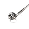 Natural Obsidian Triangle Dowsing Pendulum Pendants G-G022-01AS-07-4