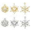 3Pcs 3 Styles Brass Pave Clear Cubic Zirconia Pendants KK-YW0003-79G-2