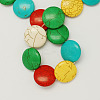 Synthetical Turquoise Beads Strands TURQ-S150-M-2