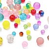 452Pcs 6 Style Transparent Crackle & Frosted Glass Beads CCG-YW0001-07-5