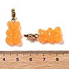 Bear Resin Pendant Decorations STAS-M092-01G-08-3