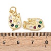 Brass Micro Pave Cubic Zirconia Pendants KK-G544-27G-3