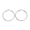 Non-Tarnish Ring 304 Stainless Steel Hoop Earrings for Women Men EJEW-B049-02E-P-1