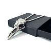 Nordic Viking Raven Skull Stainless Steel Men's Gothic Pendant Necklaces FQ2781-1