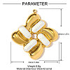 304 Stainless Steel Enamel Pendants STAS-OY002-89G-2