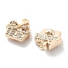 Micro Pave Clear Cubic Zirconia Pendants KK-M102-08G-2
