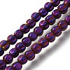 Electroplated Synthetic Non-magnetic Hematite Beads Strands G-C154-A01-01F-1