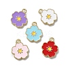 Alloy Enamel Pendants ENAM-D305-02G-1