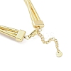 304 Stainless Steel Multi Layered Round Snake Chain Necklaces for Women NJEW-C055-03G-3
