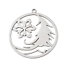 Christmas 201 Stainless Steel Pendants STAS-C156-01K-P-1