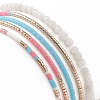 Glass Seed Beads Stretch Bracelet Sets BJEW-JB08955-6