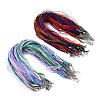 50Pcs 5 Colors Waxed Cord and Organza Ribbon Necklace Making NCOR-YW0001-02-2