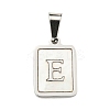 304 Stainless Steel Pave Natural White Shell Pendants STAS-S130-03P-E-1