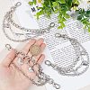 Alloy Shoe 3-Strand Curb Chain LS-AJEW-WH0258-700-3