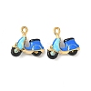 304 Stainless Steel Enamel Pendants STAS-I346-38G-1