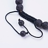 Adjustable Nylon Cord Braided Bead Bracelets BJEW-F308-57B-3