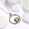 925 Sterling Silver Micro Pave Cubic Zirconia Pendant Necklaces BB34074-4