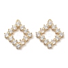 Brass Micro Pave Cubic Zirconia Pendants KK-I380-23G-1