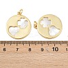 Natural Shell Pendants KK-L251-44G-A04-3