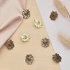 12Pcs 3 Colors Alloy Shield Crown Brooch Pin JEWB-CA0001-17-5